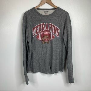 Tailgate Maryland Terrapins‎ Grey Gray Long Sleeve Thermal
Shirt Size Medium